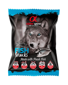 Alpha Spirit Fish Snack (hundegodbidder m. Fisk) - 50 g.