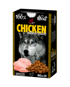 Alpha Spirit Natural dogs Chicken (hundegodbidder m. Kylling) - 80 g.