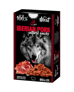 Alpha Spirit Natural dogs Iberian Pork (hundegodbidder m. Iberisk Svin) - 80 g.