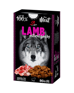 Alpha Spirit Natural dogs Lamb (hundegodbidder m. Lam) - 80 g.