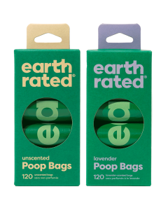 Earth Rated Hundeposer - 120 stk. (2 duft varianter)