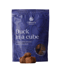 Oliver's Signature Duck in a cube (And) hundegodbid