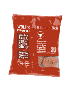 Wolf's Menu Essential - 800 g. (Kan kun afhentes i Hillerød)