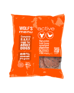 Wolf's Menu Active - 800 g. (Kan kun afhentes i Hillerød) 