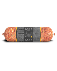 BARF Buffet Chicken Beef Sausage (Kylling/okse) - 1 kg. (Kan kun afhentes i Hillerød)