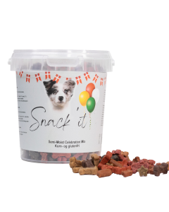 Snack'it Semi-Moist Celebration Mix 500 g. (Hundegodbidder)