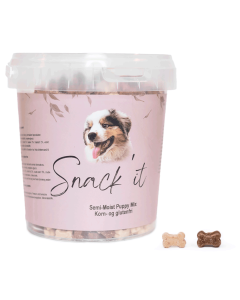 Snack'it Semi-Moist Puppy Mix - 500 g. (Kornfri Hundegodbidder)