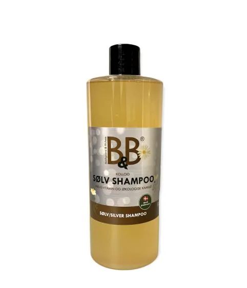B&B Økologisk Sølvshampoo - 750 ml. (BB 14/2-26)