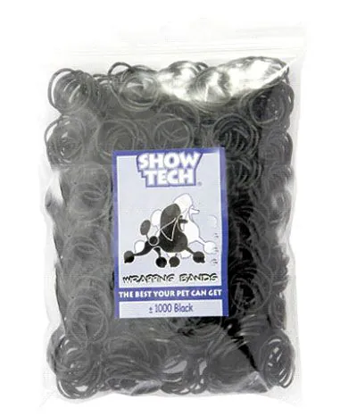 Show Tech Wrap elastik - Sort - 1000 stk.
