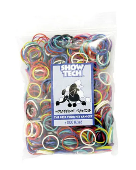 Show Tech Wrap elastik - Blandede farver - 1000 stk.