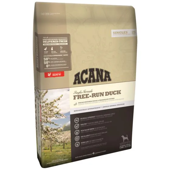 Acana Singles - Free-Run Duck - Hundefoder - 6 kg.