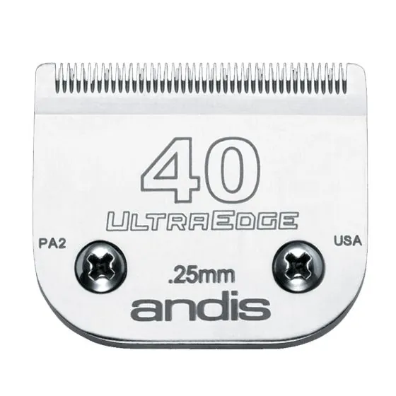 Andis UltraEdge - stål klippeskær nr. 40 (0,25 mm.)