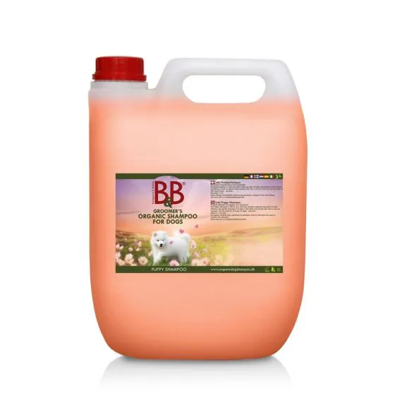 B&B Økologisk Puppy shampoo - 5 l. (Hvalpeshampoo) (BB 27/1-25)