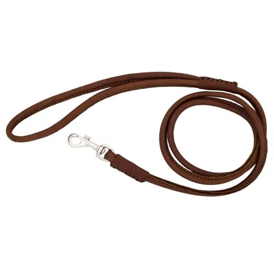 Waudog Soft | Rundsyet læder førerline | Brun