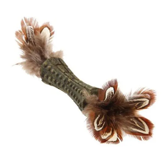 GiGwi Johnny Stick m. mørke fjer og catnip