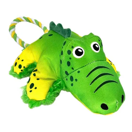 Kong Cozie Tuggz Krokodille - 38 cm. - hundelegetøj