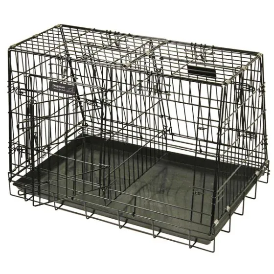 Dogman hundebur Standard - Dobbelt - Hældende - 92 x 60 x 61,5 cm. cm. - XL