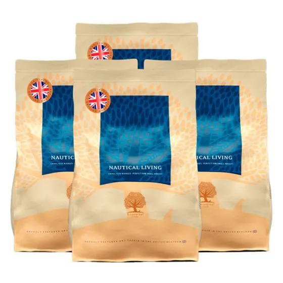 ESSENTIAL HUNDEFODER - NAUTICAL LIVING Small Size - 4 x 2,5 kg. (UK)