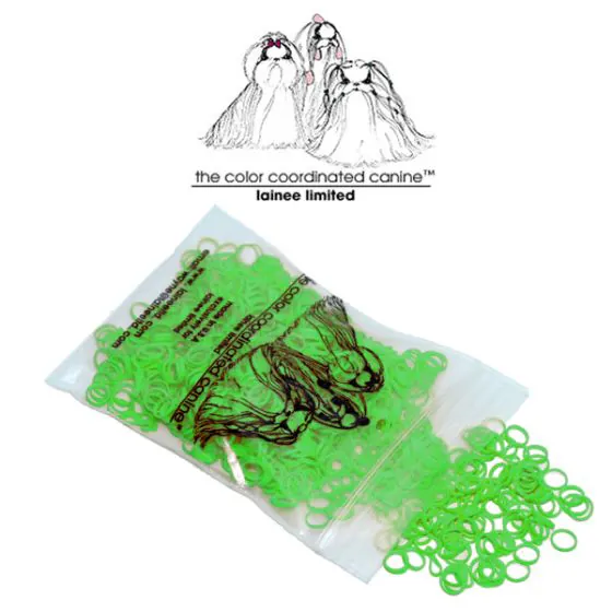 Lainee Topelastik Hot grøn - 8 mm. 