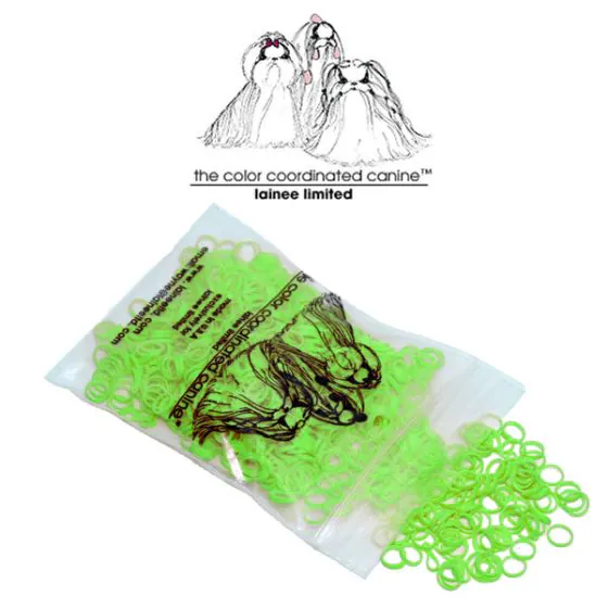 Lainee Topelastik Limegrøn - 8 mm. 