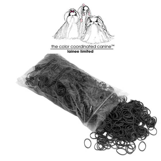 Lainee Wrap elastik - Sort - 15 mm. 