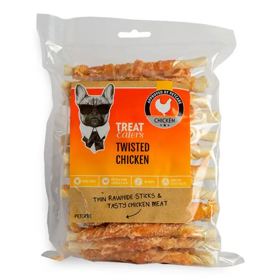 Treat Eaters - Twisted Chicken (Okse råhud m. kyllingekød) - 350 g.