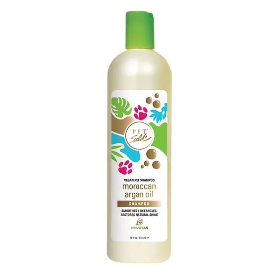 Pet Silk Vegan Moroccan Argan Oil Shampoo (Argan olie Hundeshampoo)