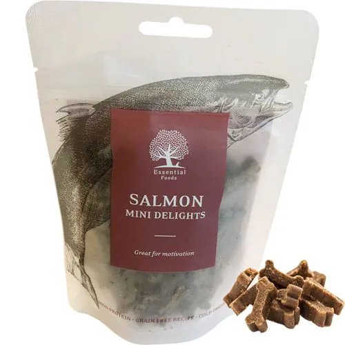 Essential Salmon Mini Delights (Hundegodbid med laks) - 100 g.