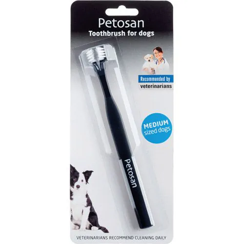 Petosan tandbørste | medium | 7 - 15 kg.
