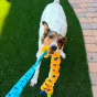 Tug-E-Nuff Big Twizzler (elastisk tov m. fleece) - aktivitetslegetøj hund