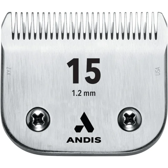 Andis UltraEdge - stål klippeskær nr. 15 (1,2 mm.)