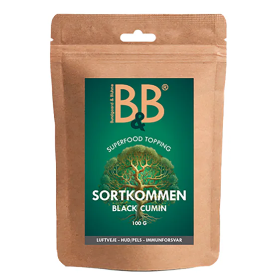 Sortkommen - Superfood topping 100 g.