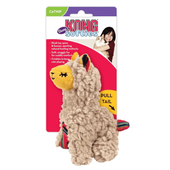 KONG Softies Buzzy Lama - Kattelegetøj