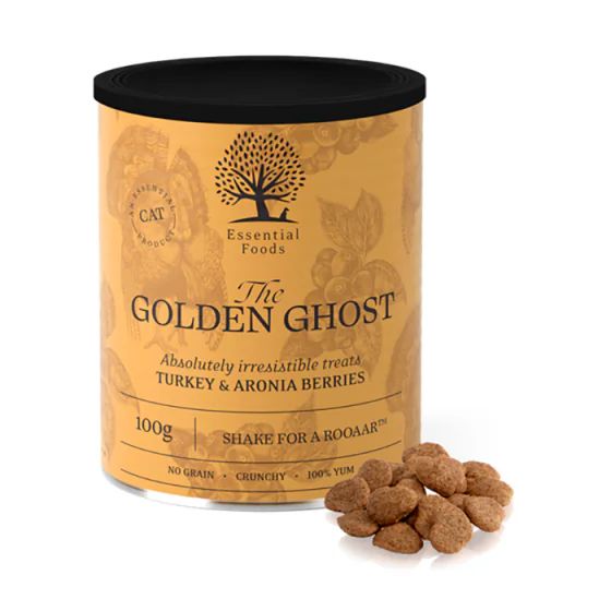Essential The Golden Ghost - Kalkun og Aroniabær (Sprød kattegodbid)