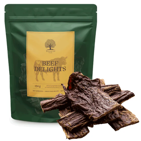 Essential Beef Delights (Hundegodbid af oksekød)