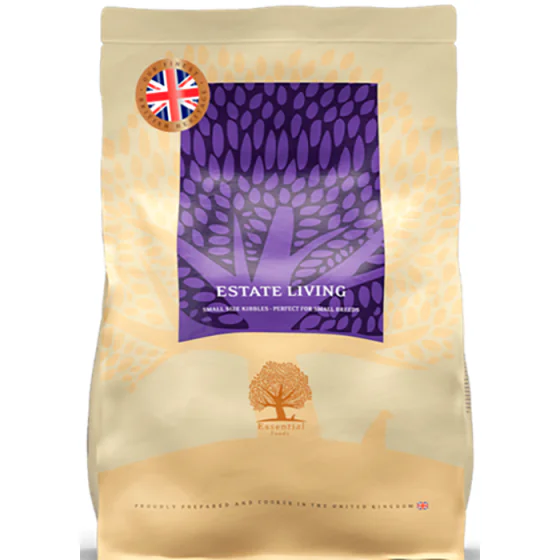 ESSENTIAL HUNDEFODER - ESTATE LIVING Small Size - 2,5 kg. (UK)