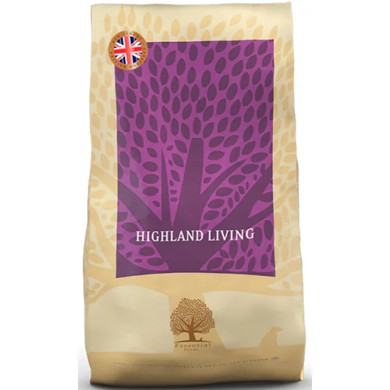 ESSENTIAL HUNDEFODER - HIGHLAND LIVING - 10 kg. (UK)