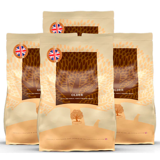 ESSENTIAL HUNDEFODER - OLDER Small Size - 4 x 2,5 kg. (UK)