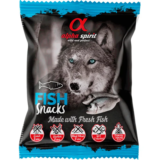 Alpha Spirit Fish Snack (hundegodbidder m. Fisk) - 50 g.