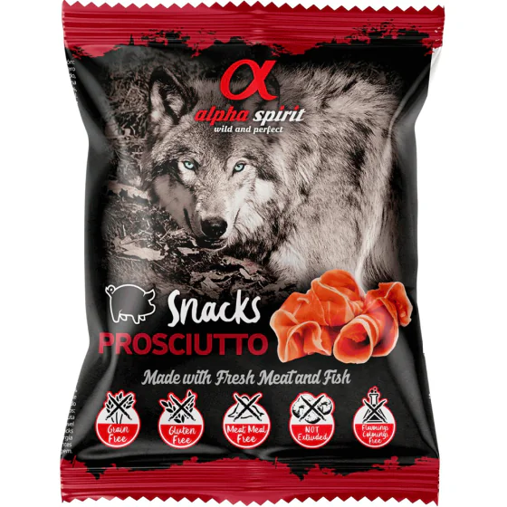 Alpha Spirit Prosciutto Snack (hundegodbidder m. Skinke) - 50 g.