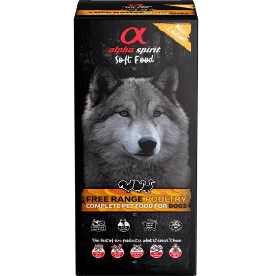 Alpha Spirit Semi-moist Poultry (Fjerkræ) hundefoder - 200 g.