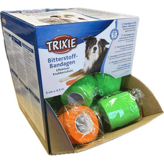 Trixie selv-klæbende bandage til hunde m. bittersmag - 5 cm.