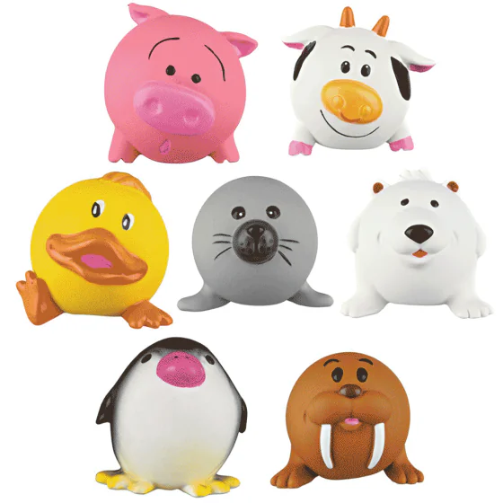 Trixie Latex Bolddyr - 6 cm.