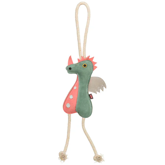 Trixie Drage på reb, læder (Hundelegetøj med reb)