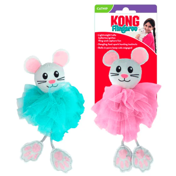 Kong Flingaroo kattelegetøj m. catnip og bjælder