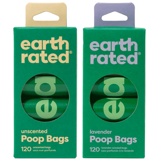 Earth Rated Hundeposer - 120 stk. (2 duft varianter)