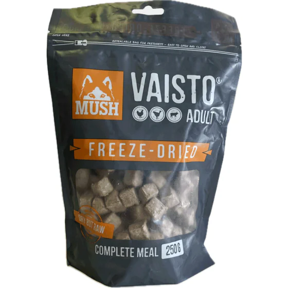 MUSH Vaisto Grå - Frysetørret BARF - 250 g.