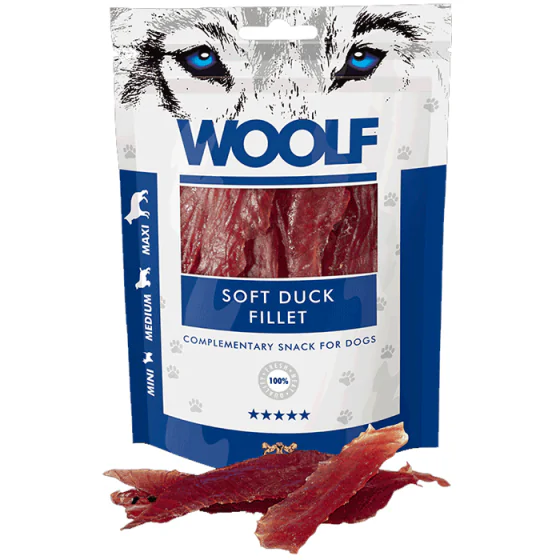 Woolf Soft Duck Fillet (hundegodbidder m. and)