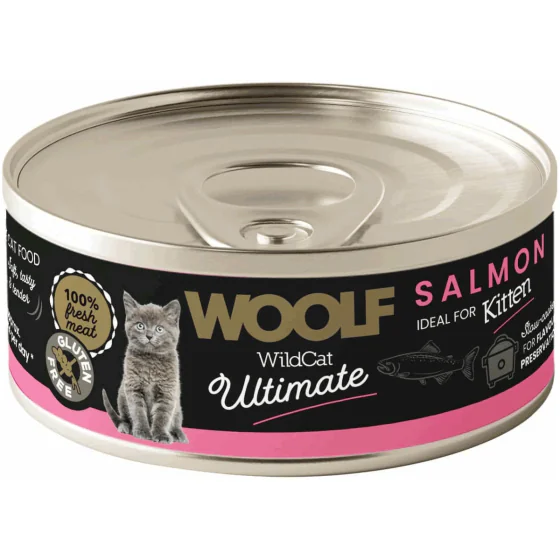 Woolf WildCat Ultimate Salmon (laks) - Vådfoder killing / kat