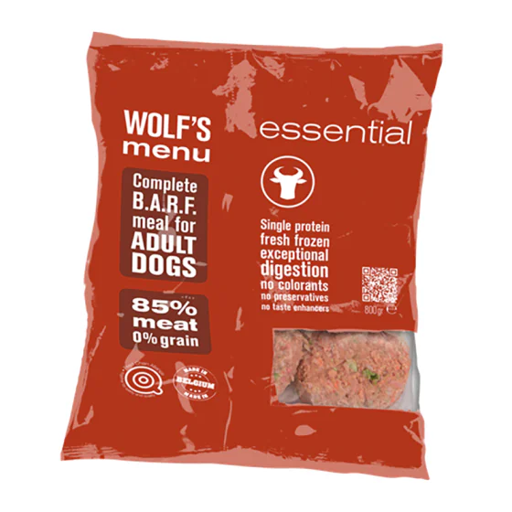 Wolf's Menu Essential - 800 g. (Kan kun afhentes i Hillerød)